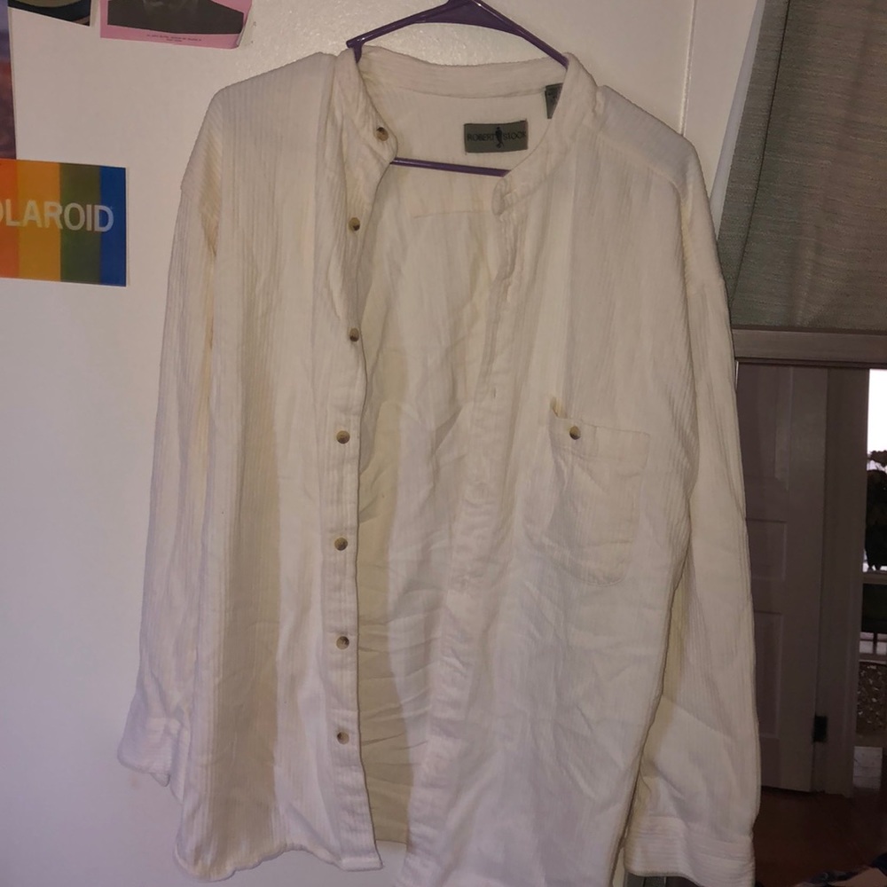 vintage cream flannel